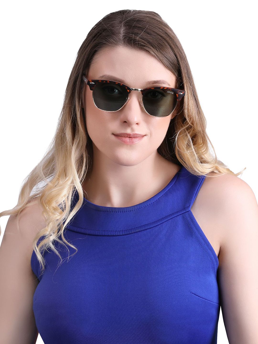 IDOR Unisex Square Sunglasses With UV Protected Lens IDOR-3016-DA