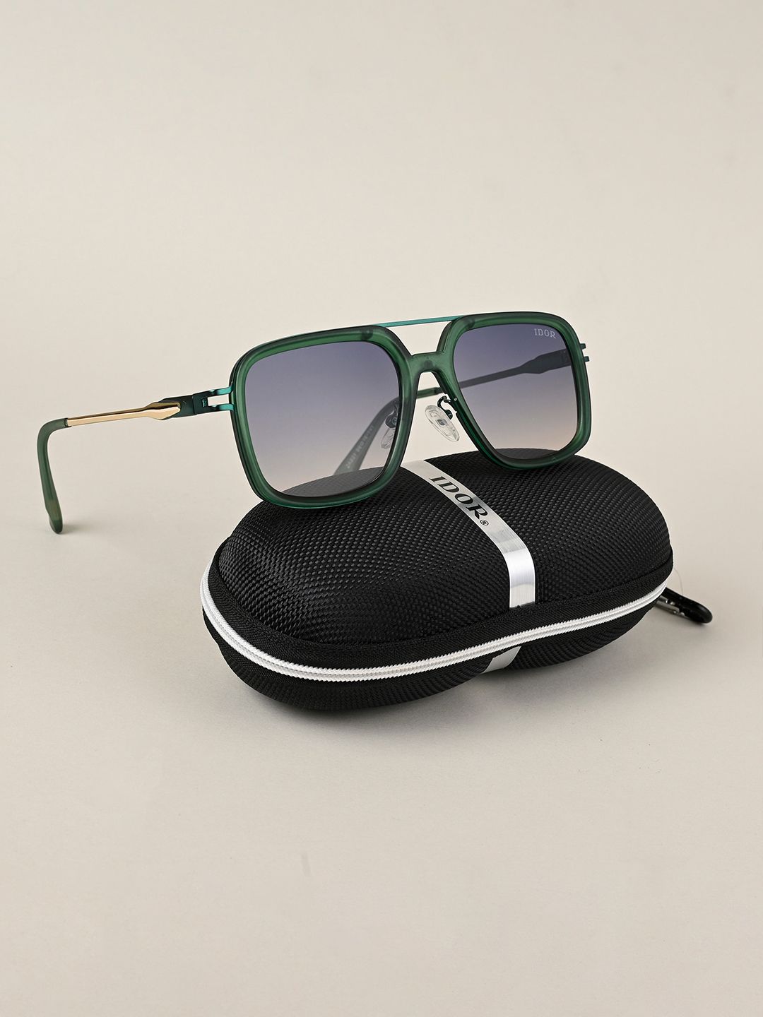 IDOR Unisex Square Sunglasses with UV Protected Lens IDOR-831-C7