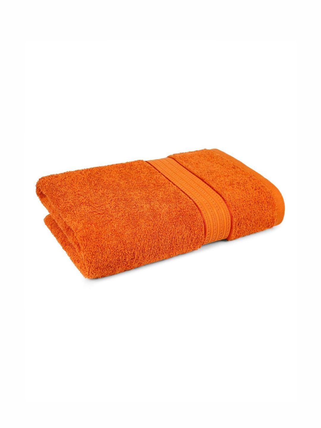 MYTRIDENT Orange Cotton 450 GSM Bath Towel