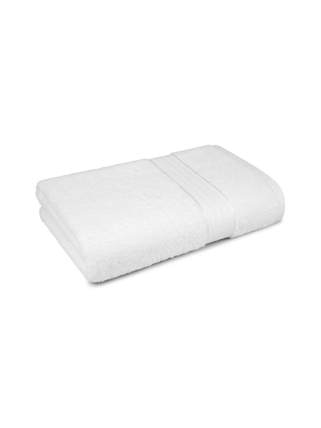 MYTRIDENT White Cotton 450 GSM Bath Towel