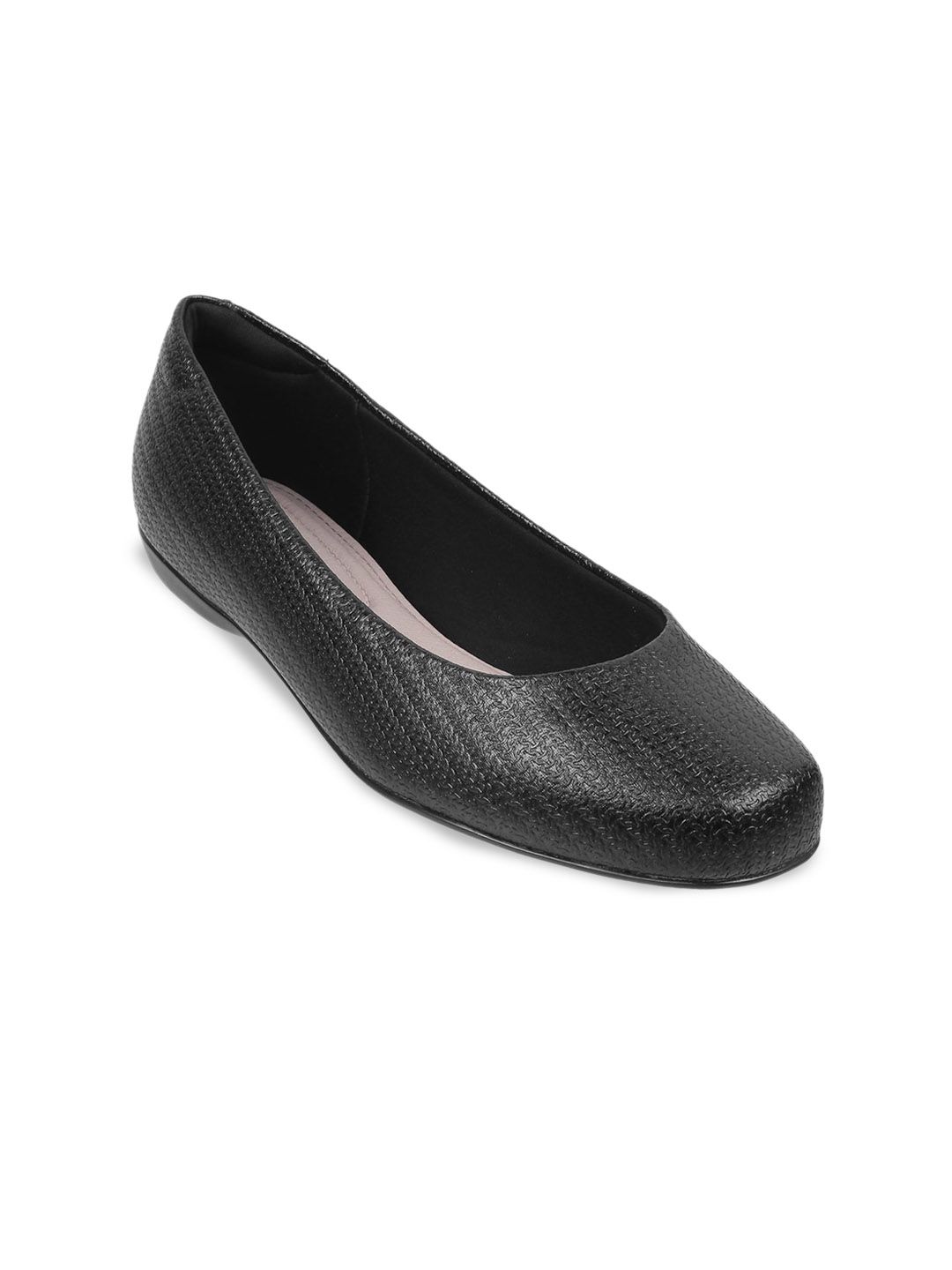 DAVINCHI Textured Mesh Ballerinas Flats