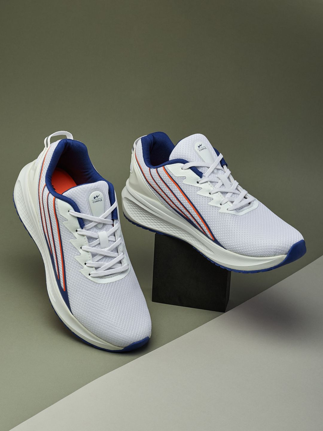 Campus Men MARVRICK Mesh Lace-Ups Running Shoes