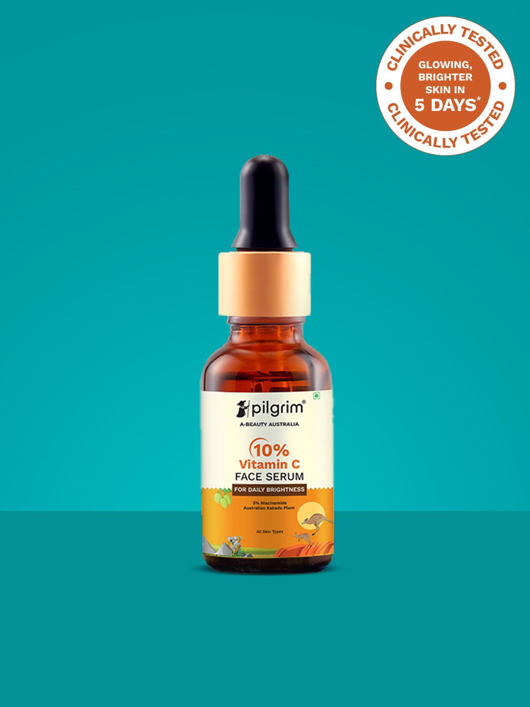 Pilgrim 10% Vitamin C Face Serum with Niacinamide & Kakadu Plum - 30 ml