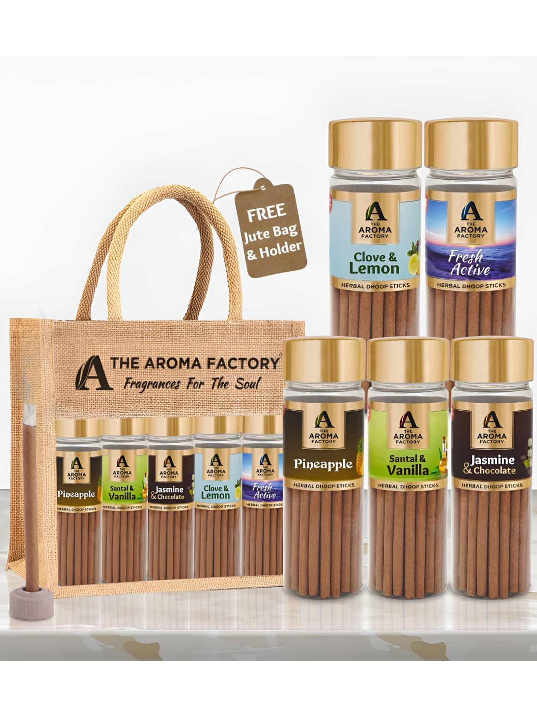 The Aroma Factory Wood 5 Piece Scented Ganesh Chaturthi Incense Sticks