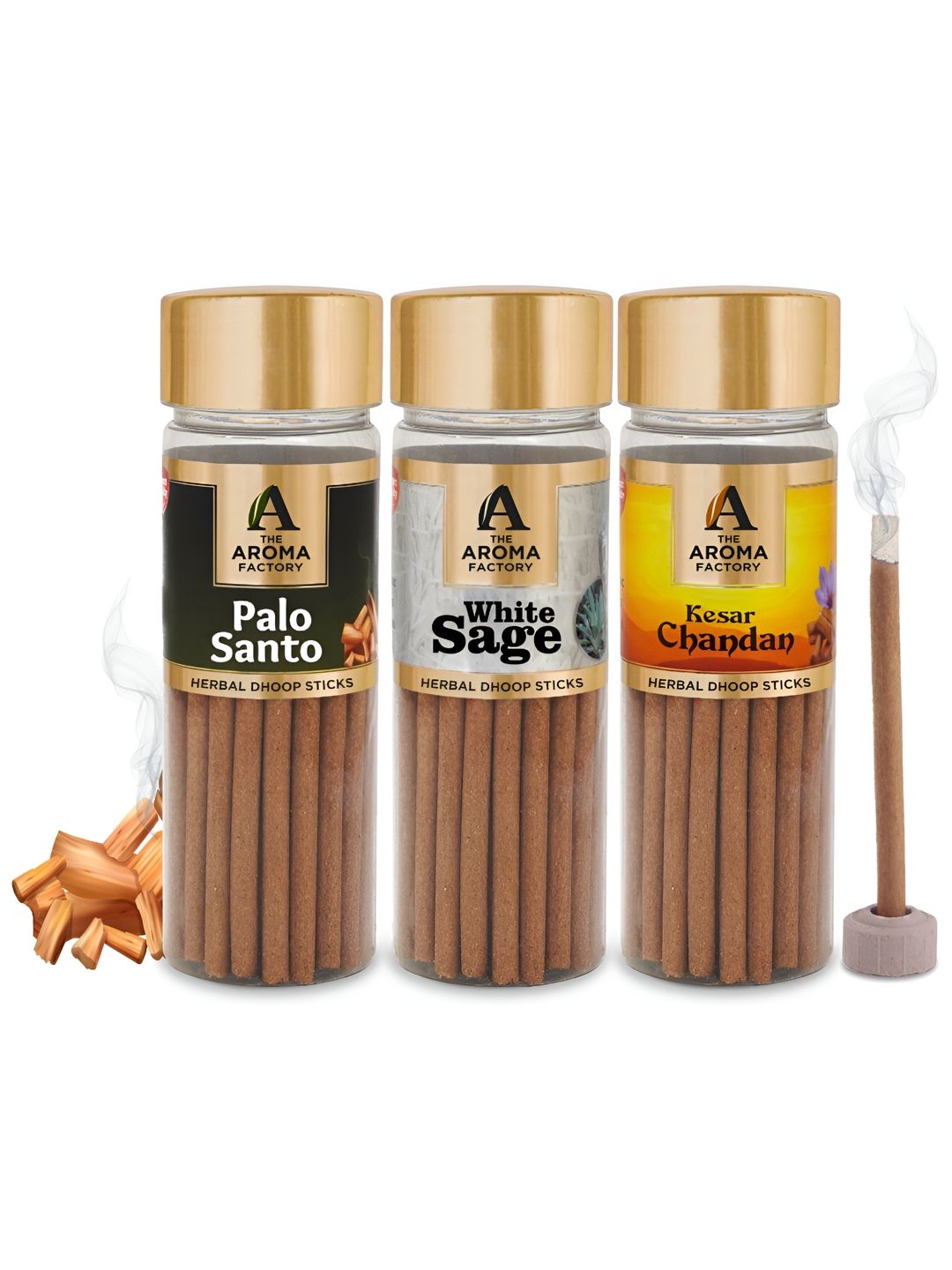 The Aroma Factory Wood 3 Piece Scented Ganesh Chaturthi Incense Sticks