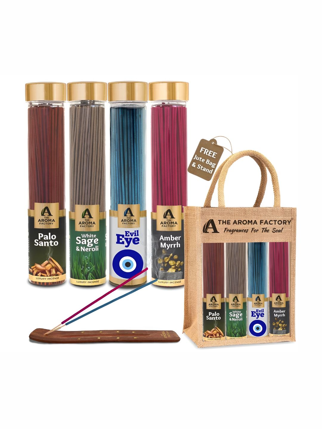 The Aroma Factory Wood 4 Piece Scented Ganesh Chaturthi Incense Sticks