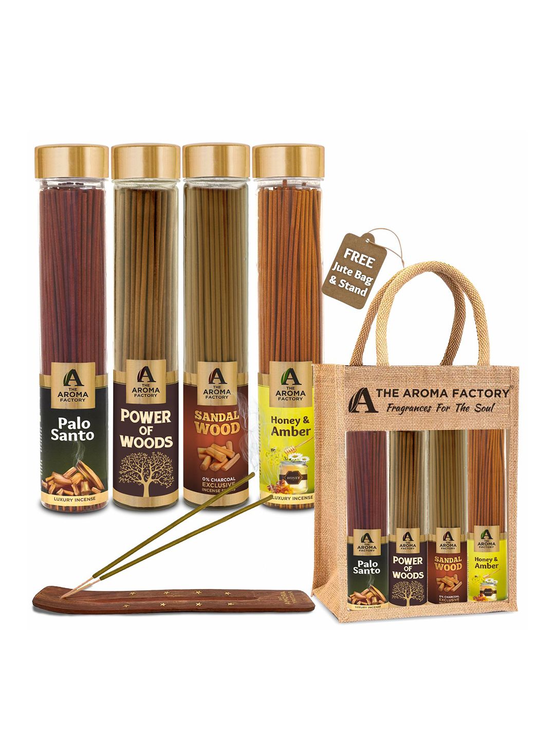 The Aroma Factory Sandalwood & Honey 4 Piece Eco-Friendly Ganesh Chaturthi Incense Sticks