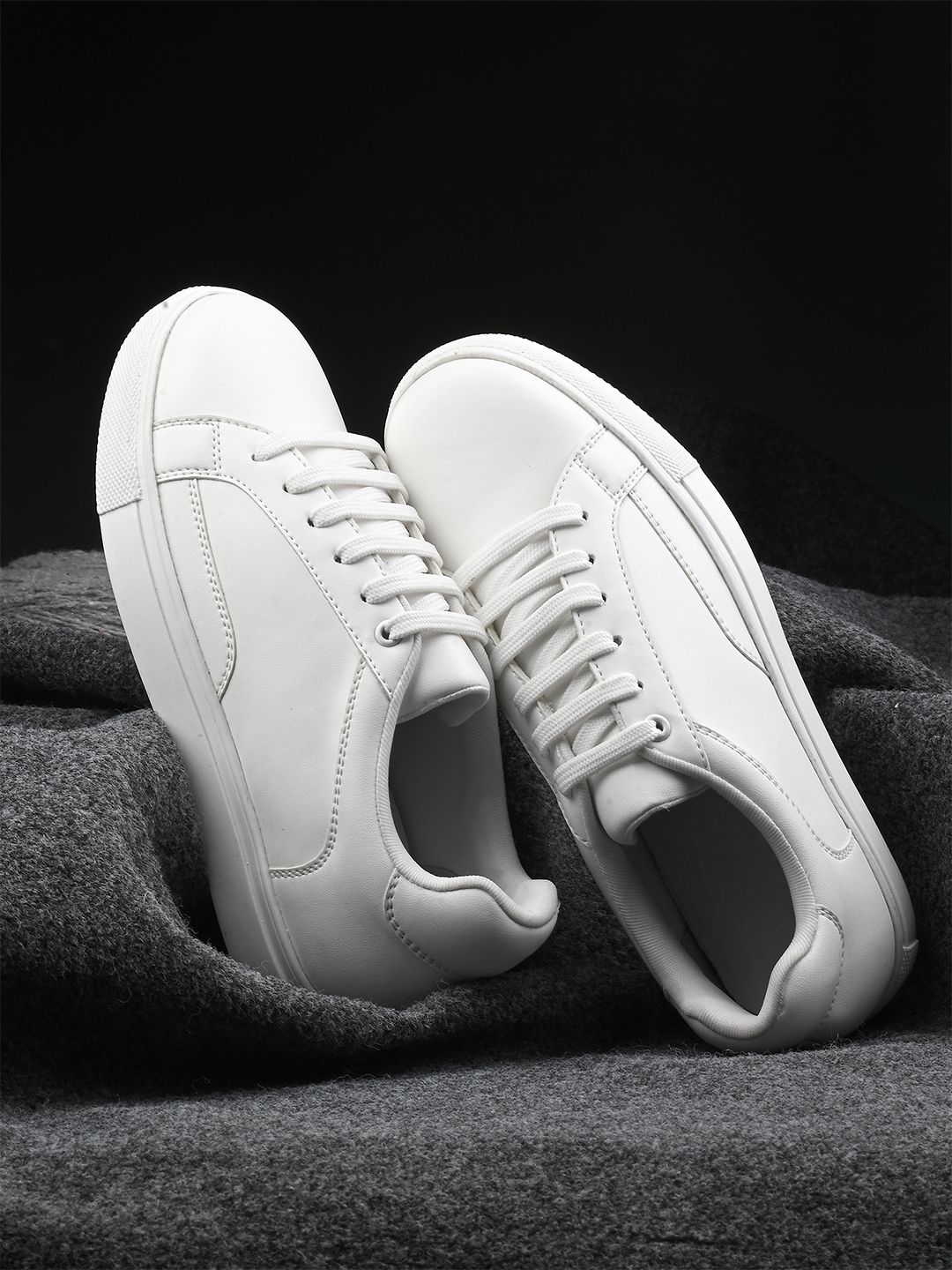 The Roadster Lifestyle Co. Women White Round Toe Sneakers