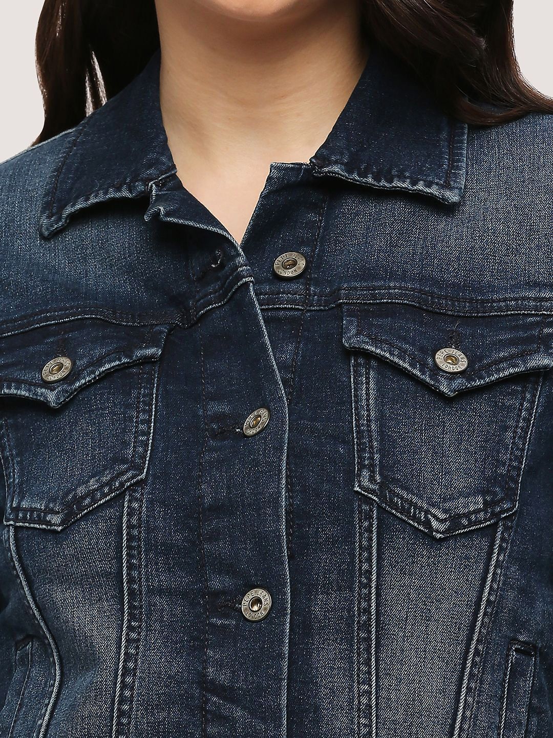 Pepe Jeans Giacca Donna Corta Cropped – Denim Sbiancato Leggero, Con Cintura, Sostenibile