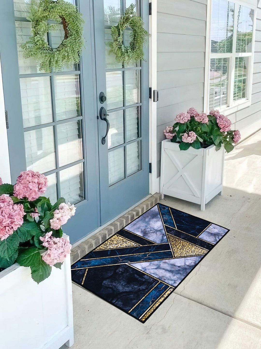 Aura Blue Self-Designed Anti-Skid Doormat Offers & Cashback