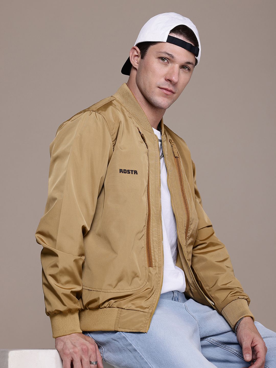 The Roadster Life Co. Mandarin Collar Bomber Jacket