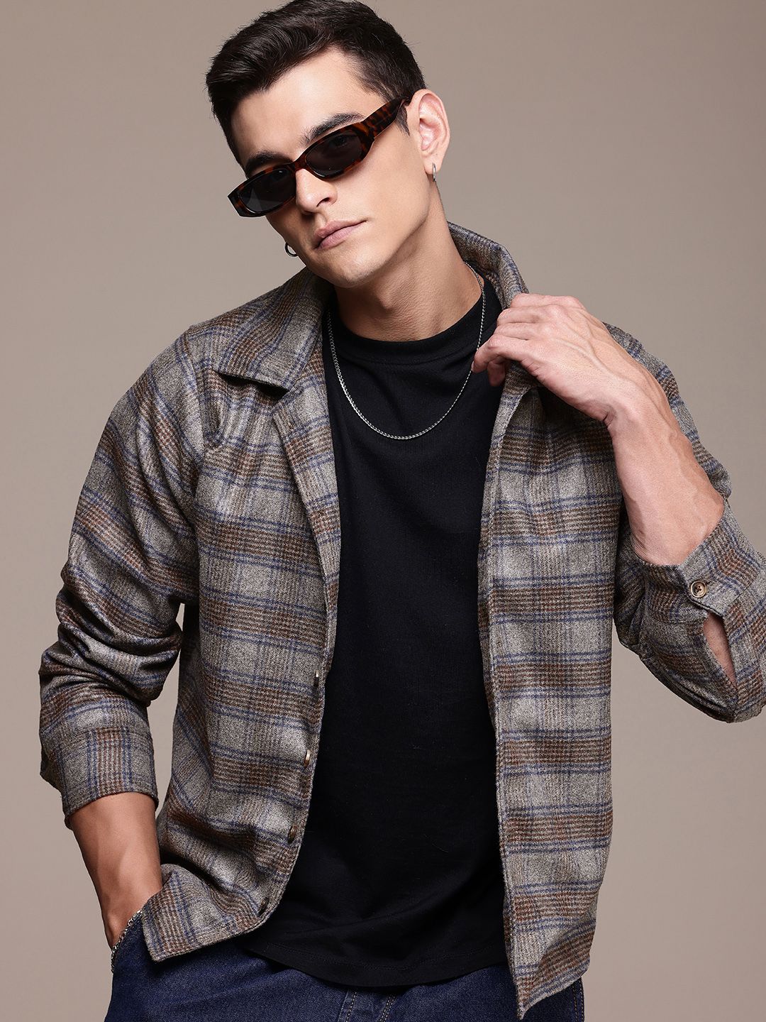 The Roadster Life Co. Checked Tailored Jacket