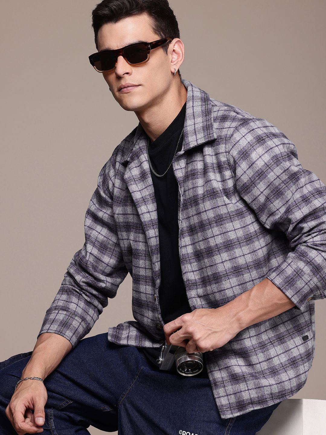 The Roadster Life Co. Checked Tailored Jacket
