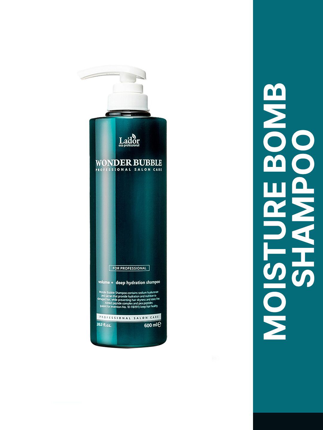 Lador Wonder Bubble Shampoo With Peptides - 600ml