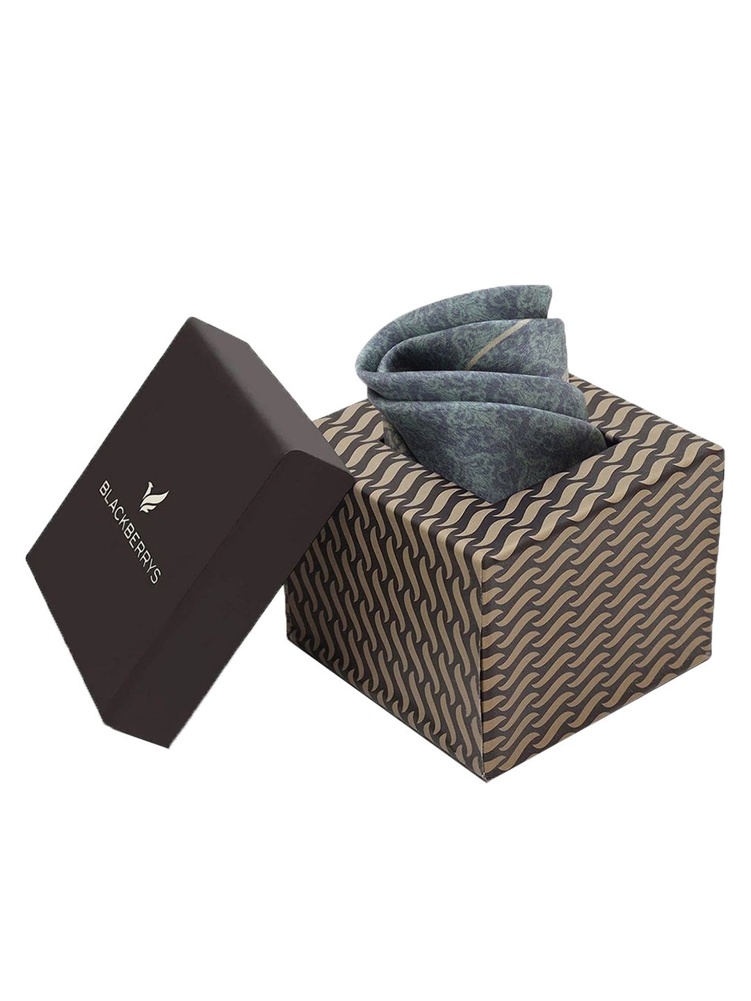 Blackberrys Printed Silk Pocket Squares