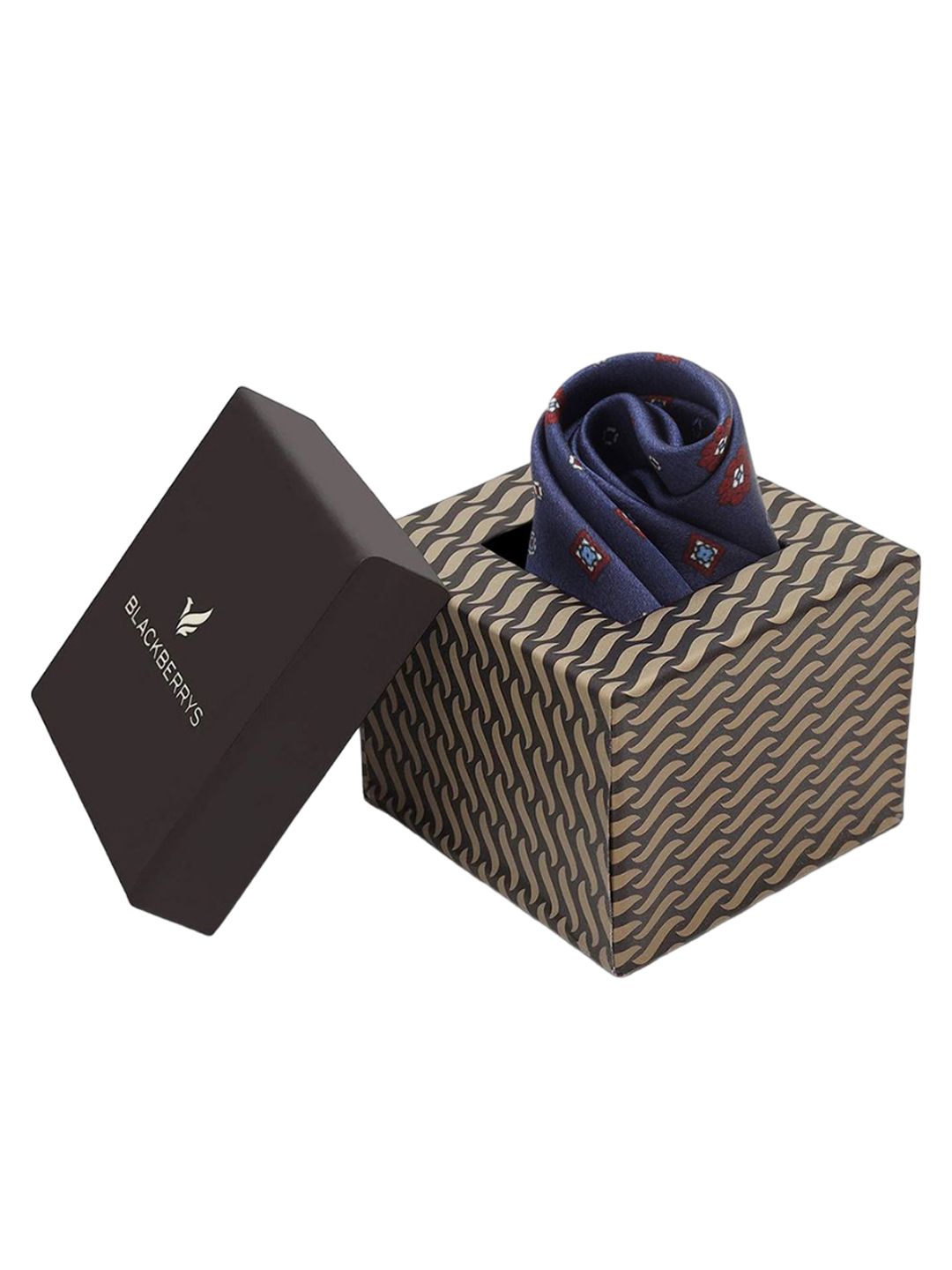 Blackberrys Printed Silk Pocket Squares