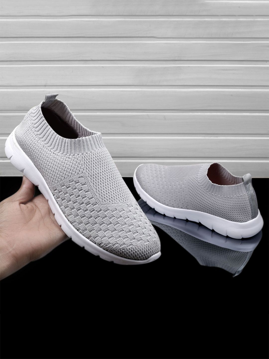 KRAASA Men Textile Walking Non-Marking SP7272 Running Sports Shoes