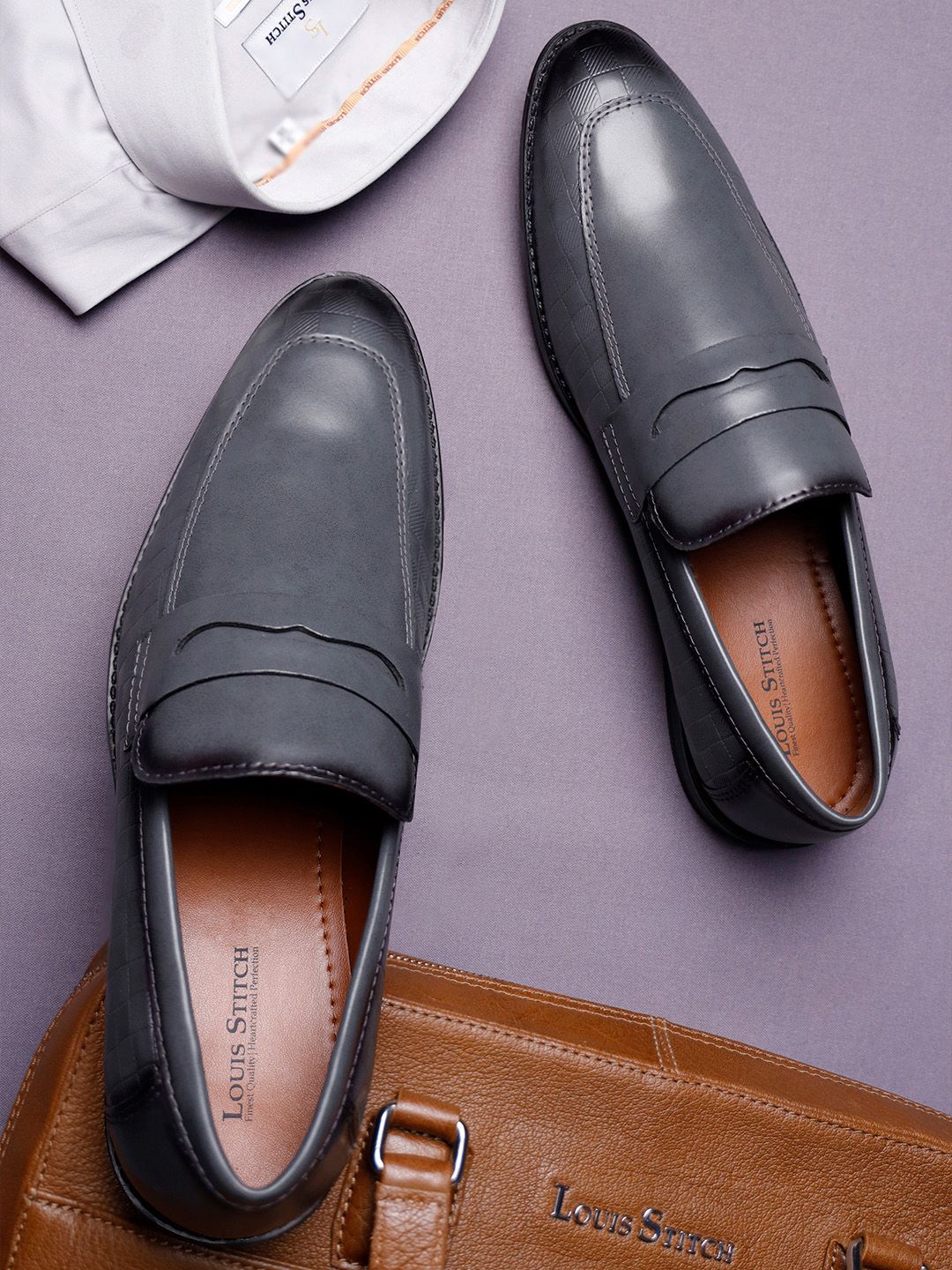 LOUIS STITCH 
Men Formal Slip On Moccasin Shoes