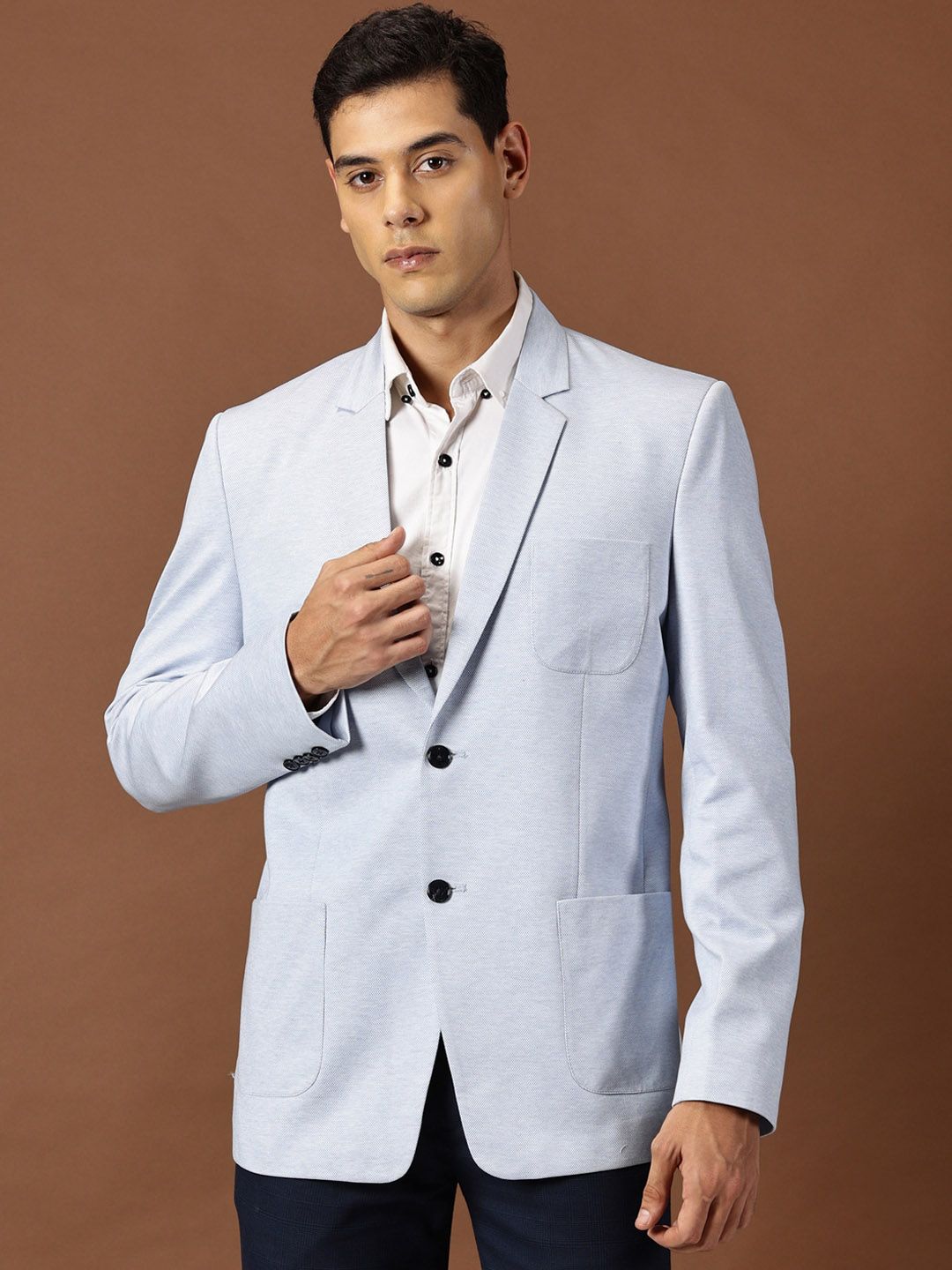 INVICTUS Slim Fit Single-Breasted Formal Blazer