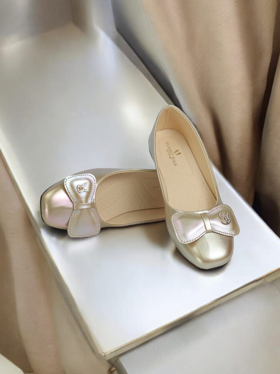 PLANET WALK Women Party Ballerinas with Bows