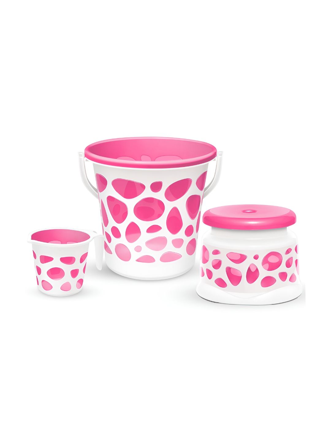 Milton Duplex 20 Spa 3 PCS Bathroom Set 20L Bucket Stool & Mug 1L Plastic Bathware Combo