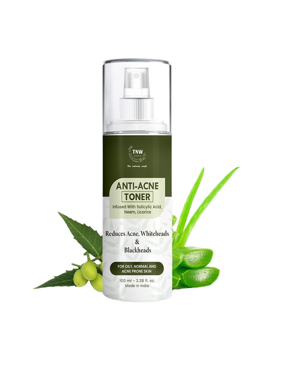 TNW the natural wash Anti-Acne Toner with Neem for Reducing Acne & Blackheads - 100 ml