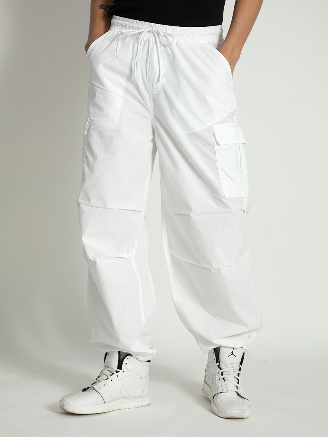 Roadster Roadster The Lifestyle Co. Men Pure Cotton Parachute Cargo Trousers