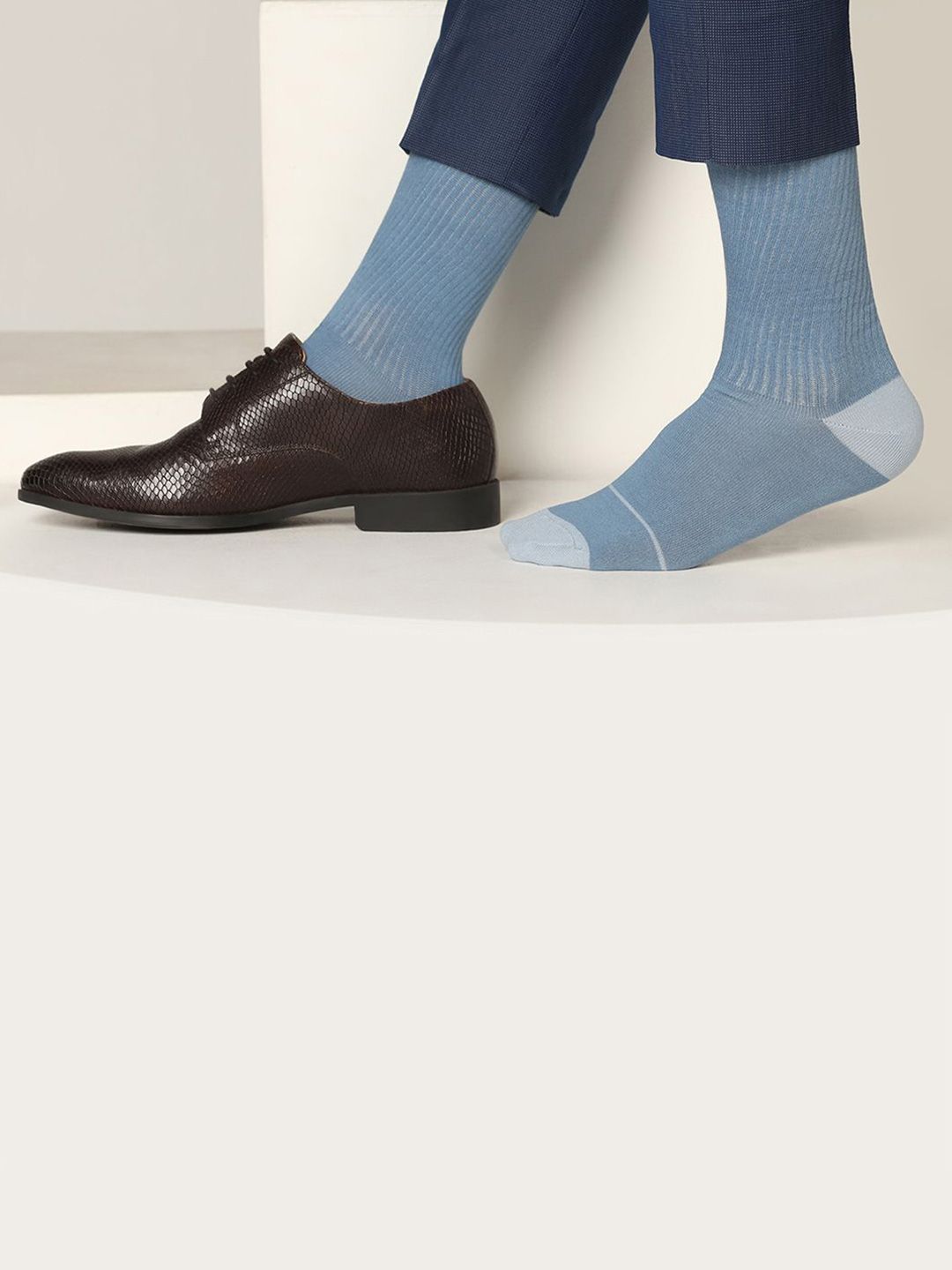 Blackberrys Men Solid Cotton Calf-Length Socks