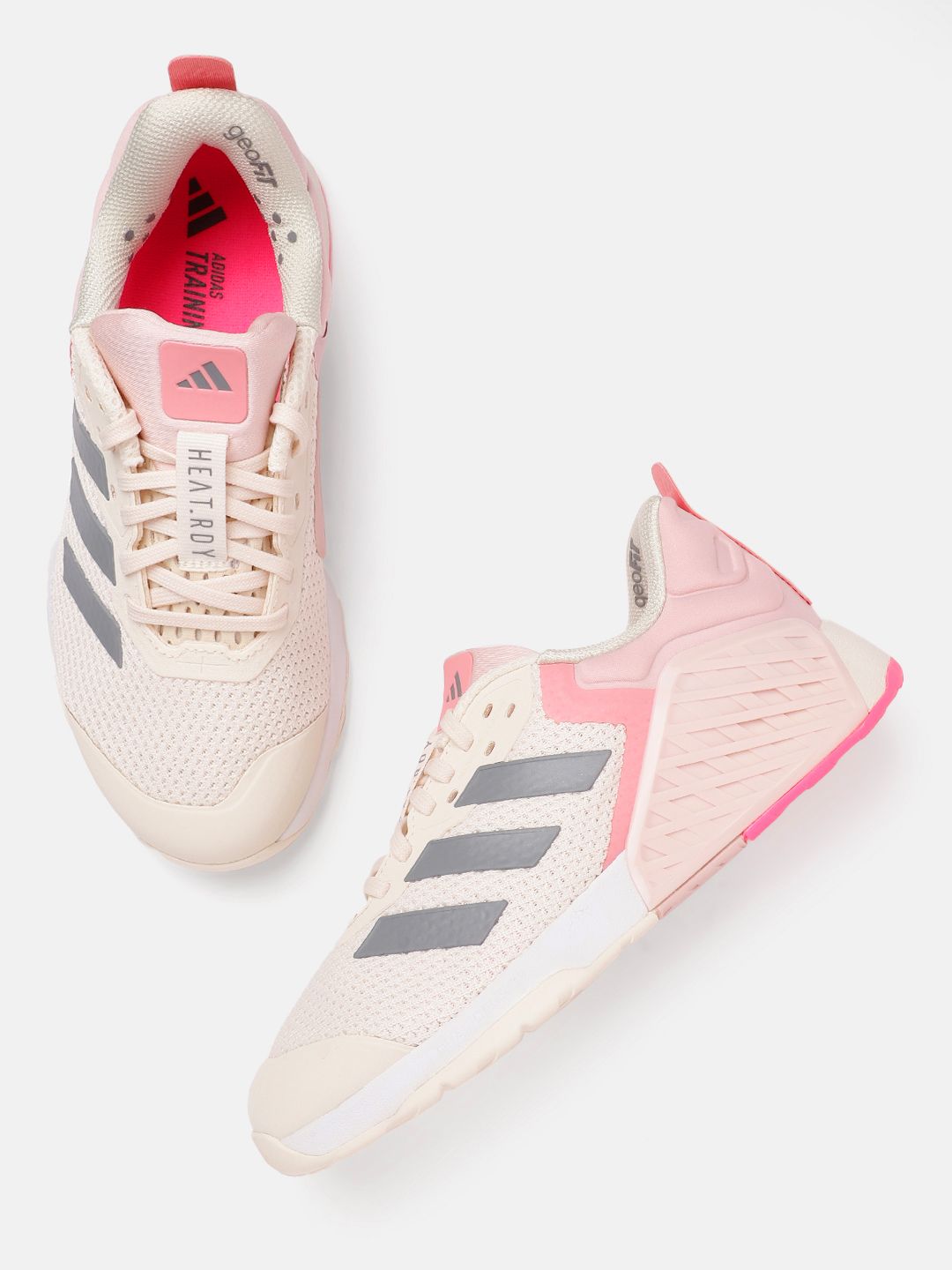 ADIDAS Women Woven Design Dropset 3 Trainer Shoes