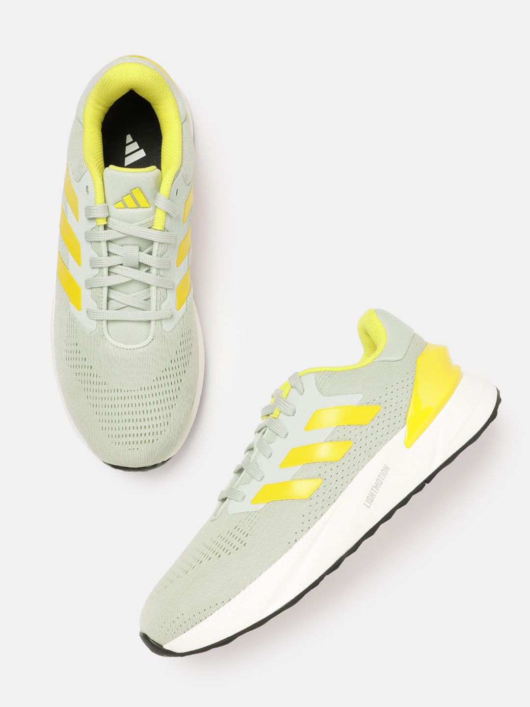 ADIDAS Men Woven Design Lightrun Lit Running Shoes
