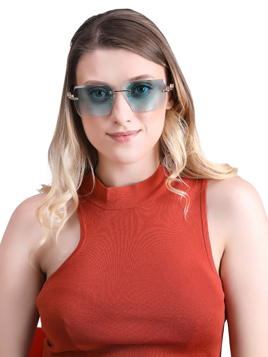 IDOR Unisex Square Sunglasses with UV Protected Lens ID-7566-C6