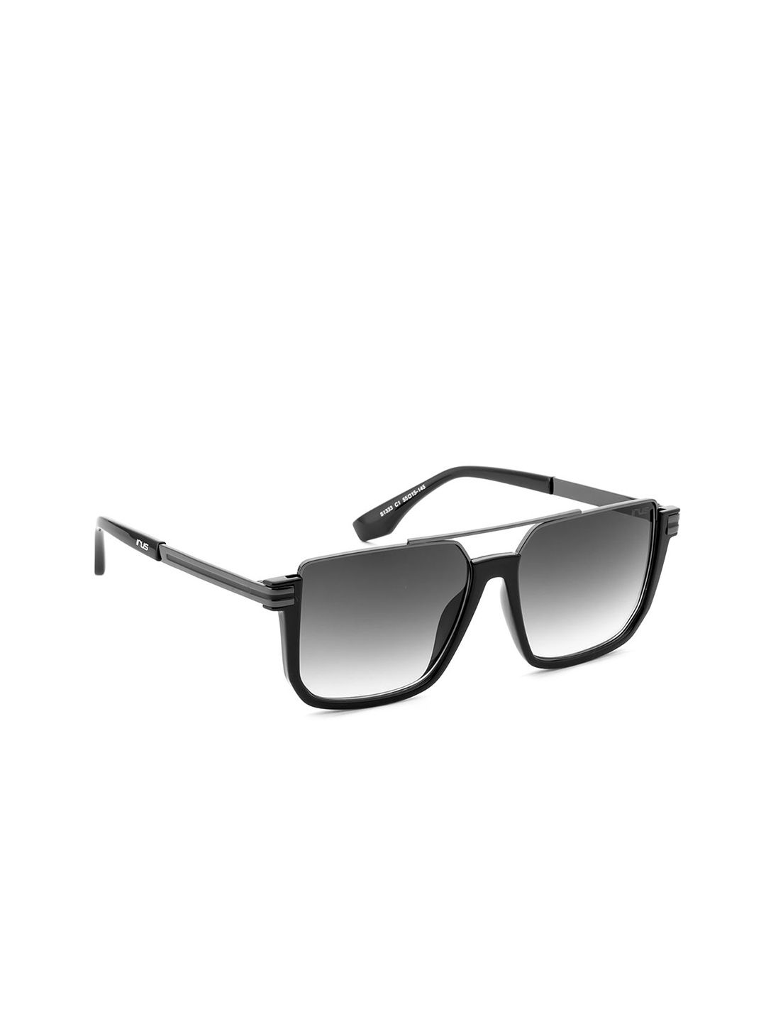 IRUS by IDEE Men Square Sunglasses with UV Protected Lens IRS1333C1SG