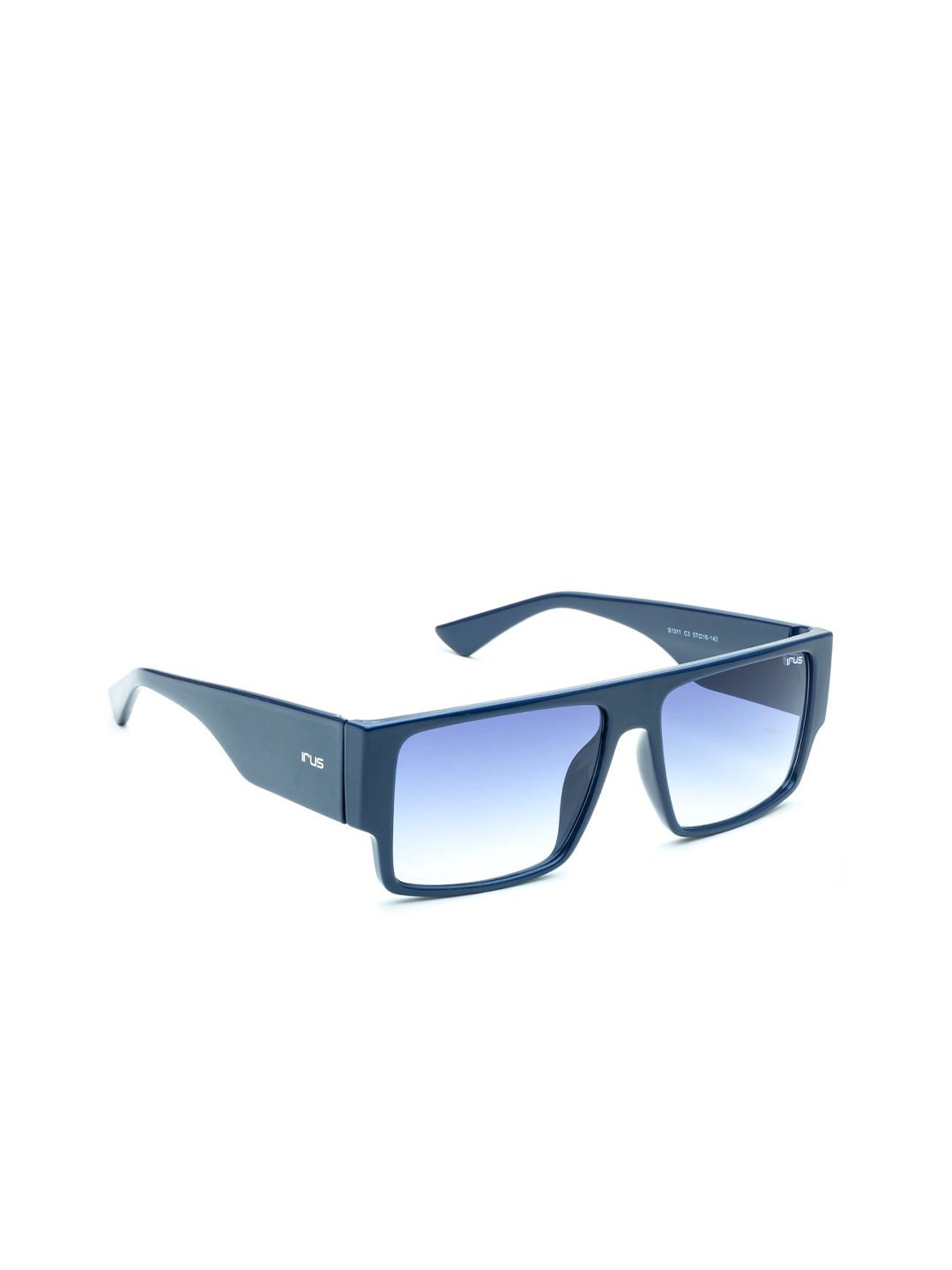 IRUS by IDEE Men Rectangle Sunglasses with UV Protected Lens IRS1311C3SG