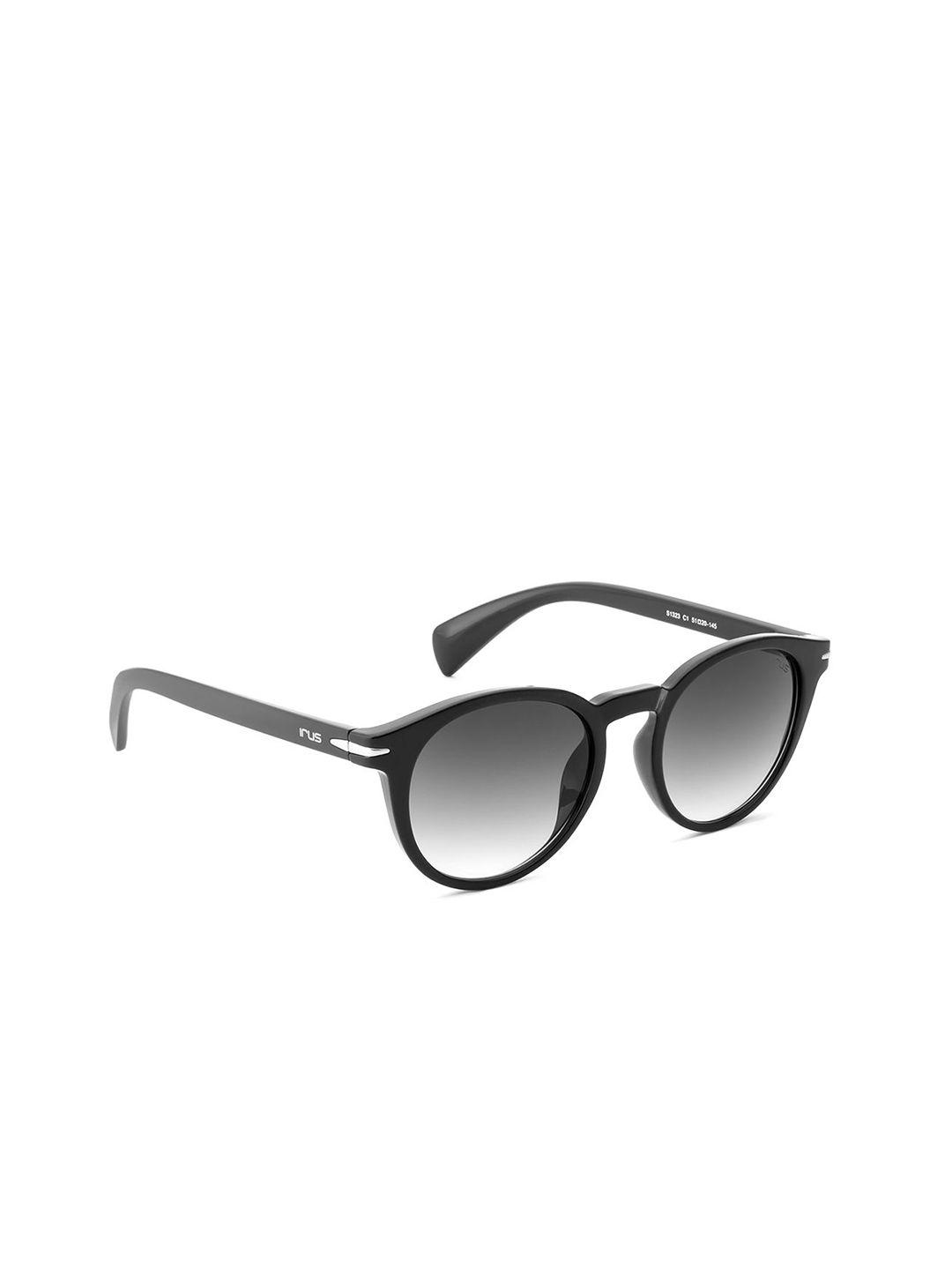 IRUS by IDEE Men Oval Sunglasses with UV Protected Lens-IRS1323C1SG-Black