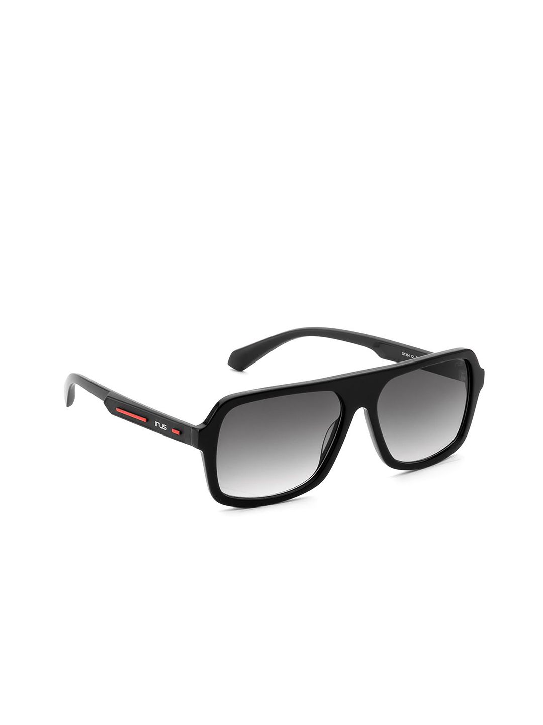 IRUS by IDEE Men Square Sunglasses with UV Protected Lens IRS1364C1SG