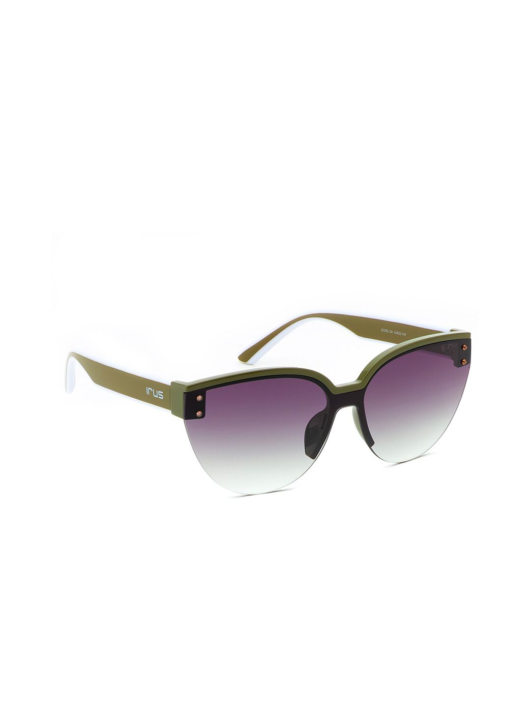 IRUS by IDEE Women Cateye Sunglasses with UV Protected Lens IRS1372C4SG