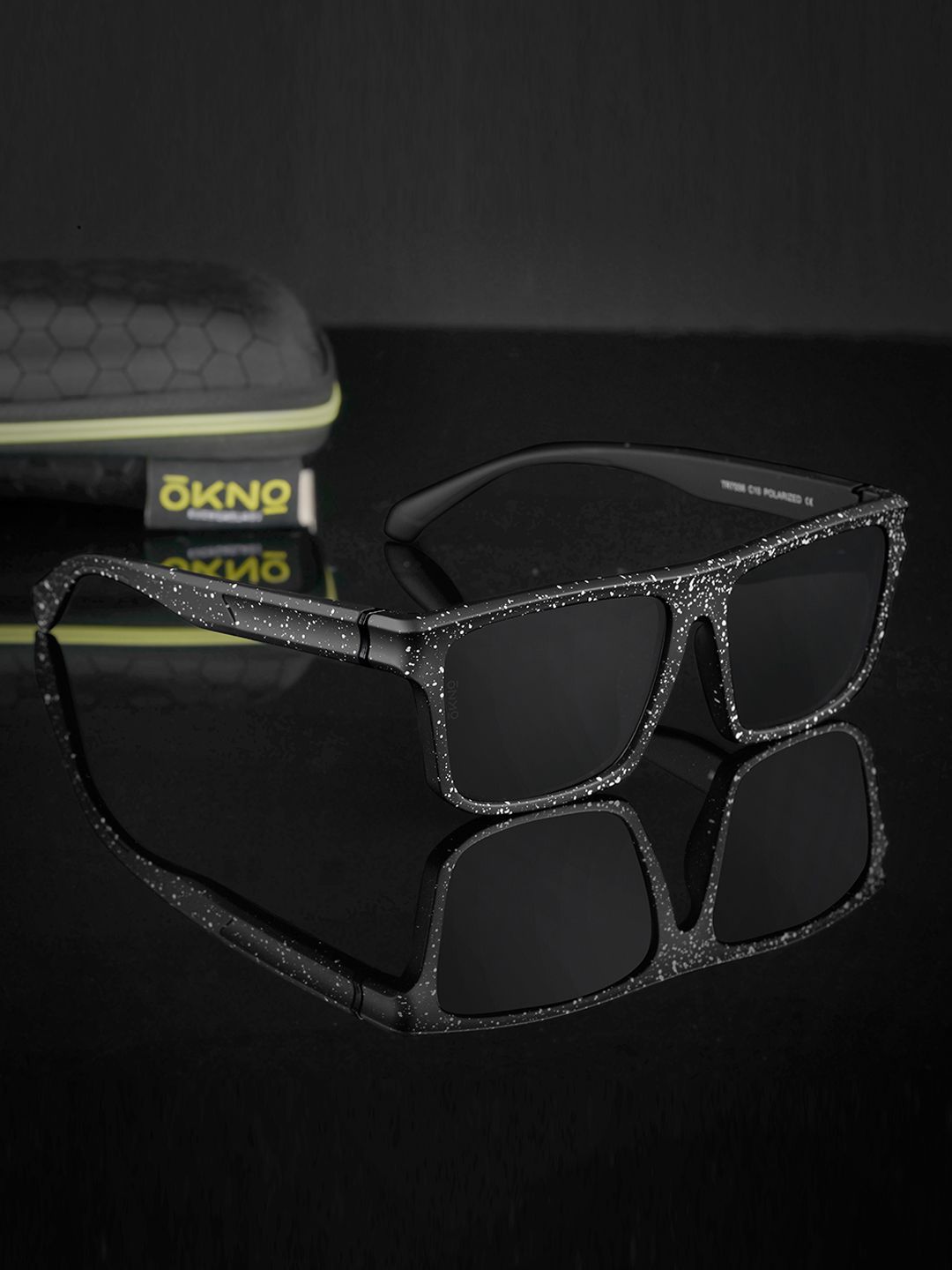 OKNO Unisex Rectangle Sunglasses with Polarised and UV Protected Lens OKBartonWDC10