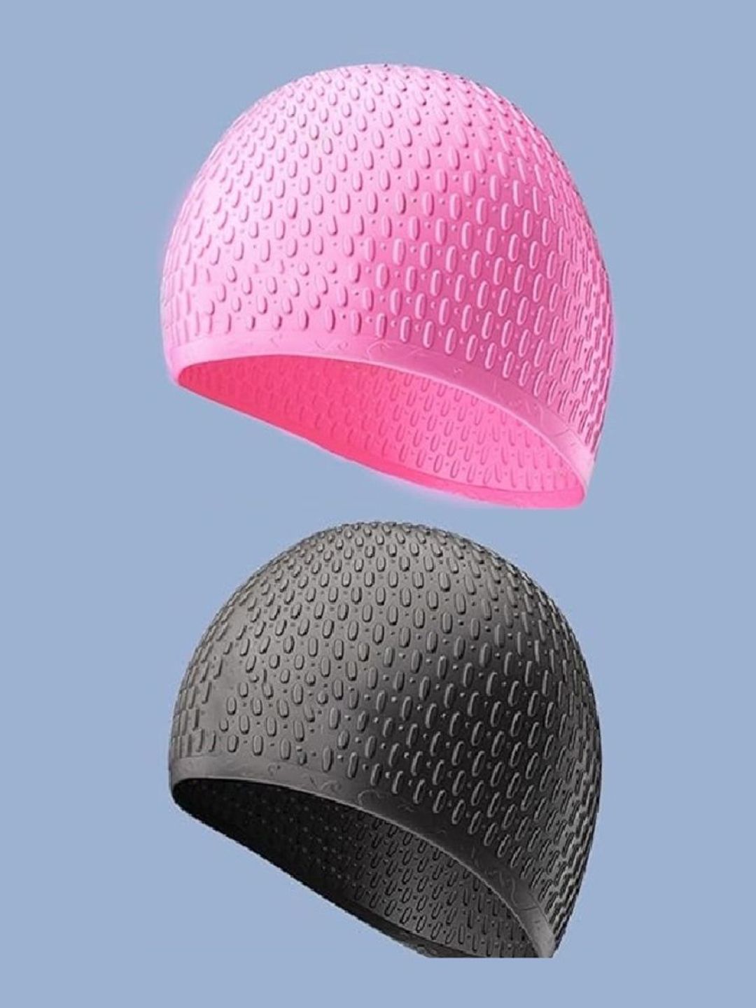EL REGALO 2-Pcs Textured Swim Cap