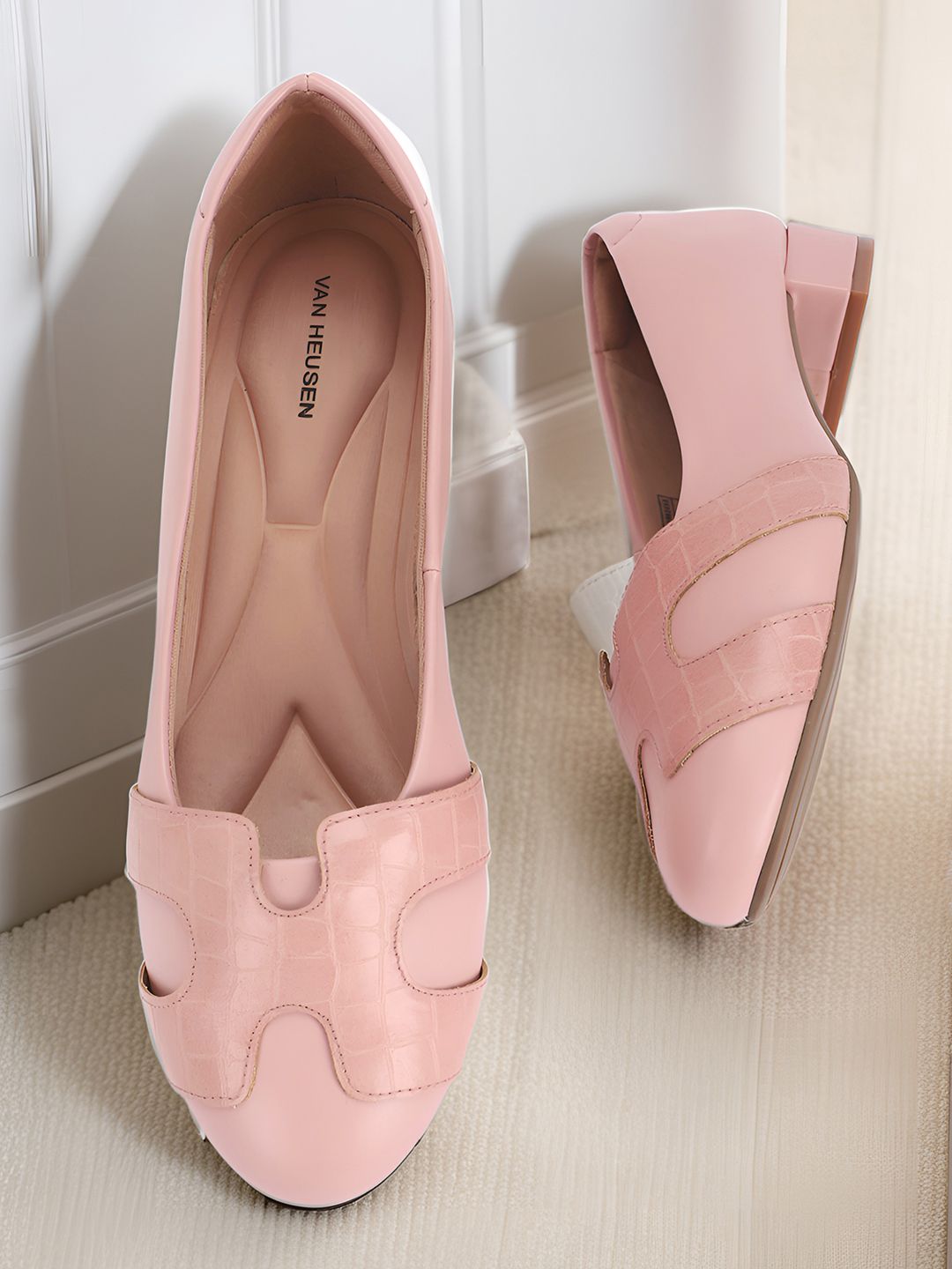 Van Heusen Textured Block Pumps