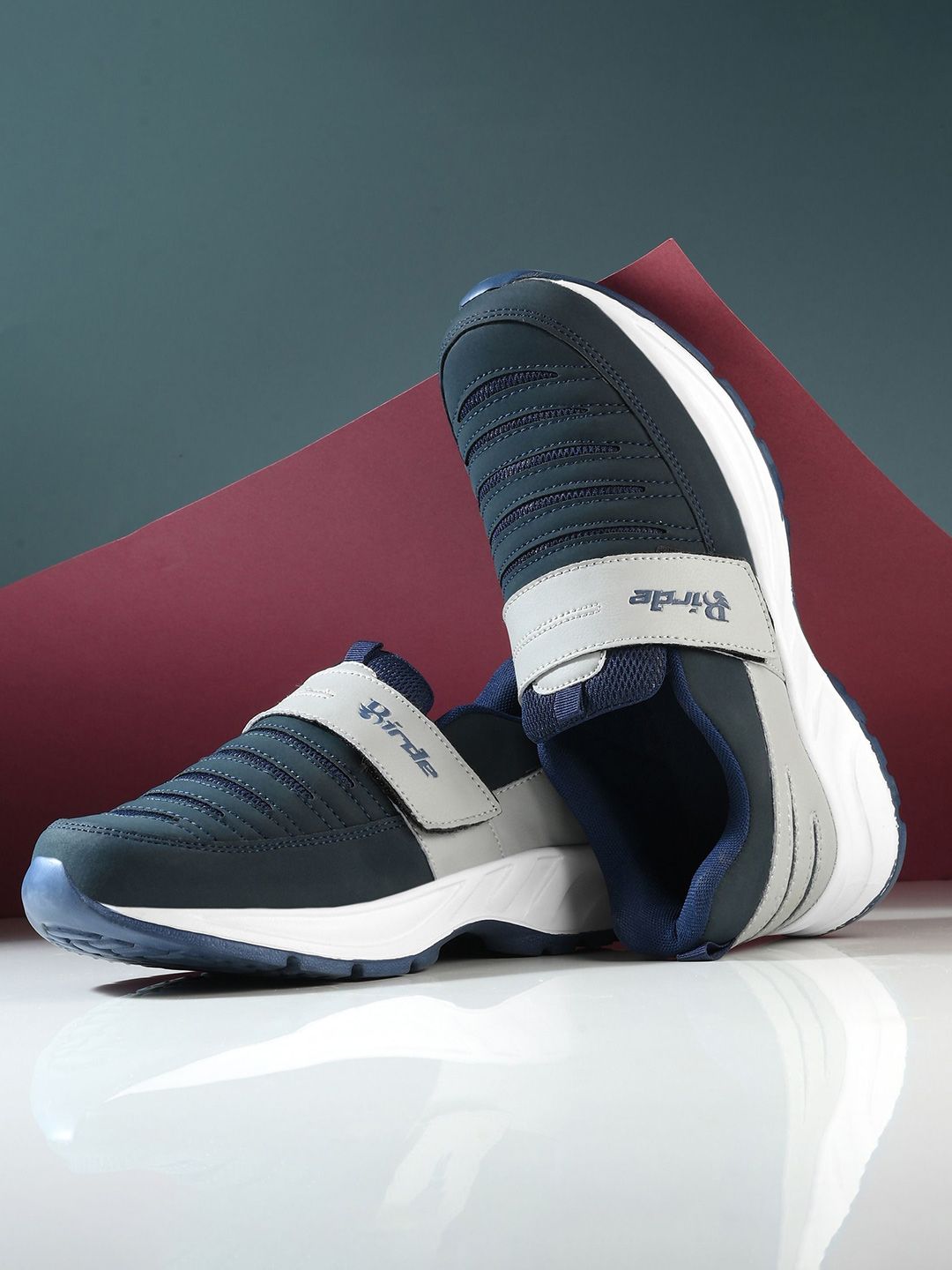 BIRDE Men Leather Walking Non-Marking Shoes