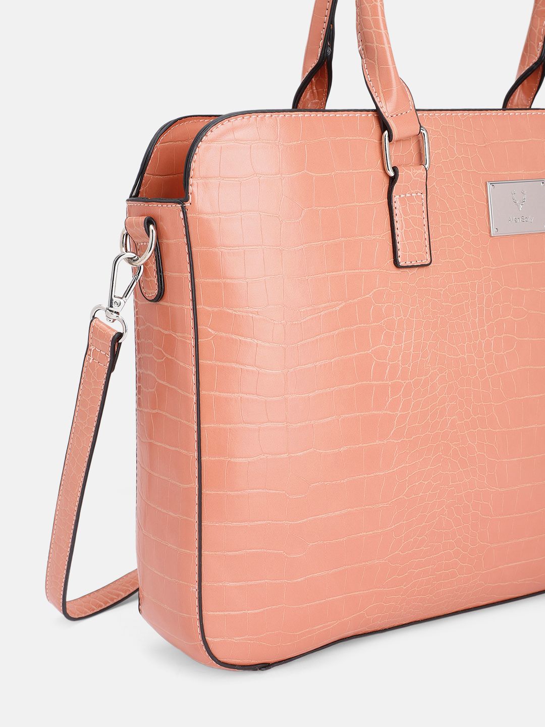Buy Allen Solly Women Croc Textured Laptop Bag - Laptop Bag for