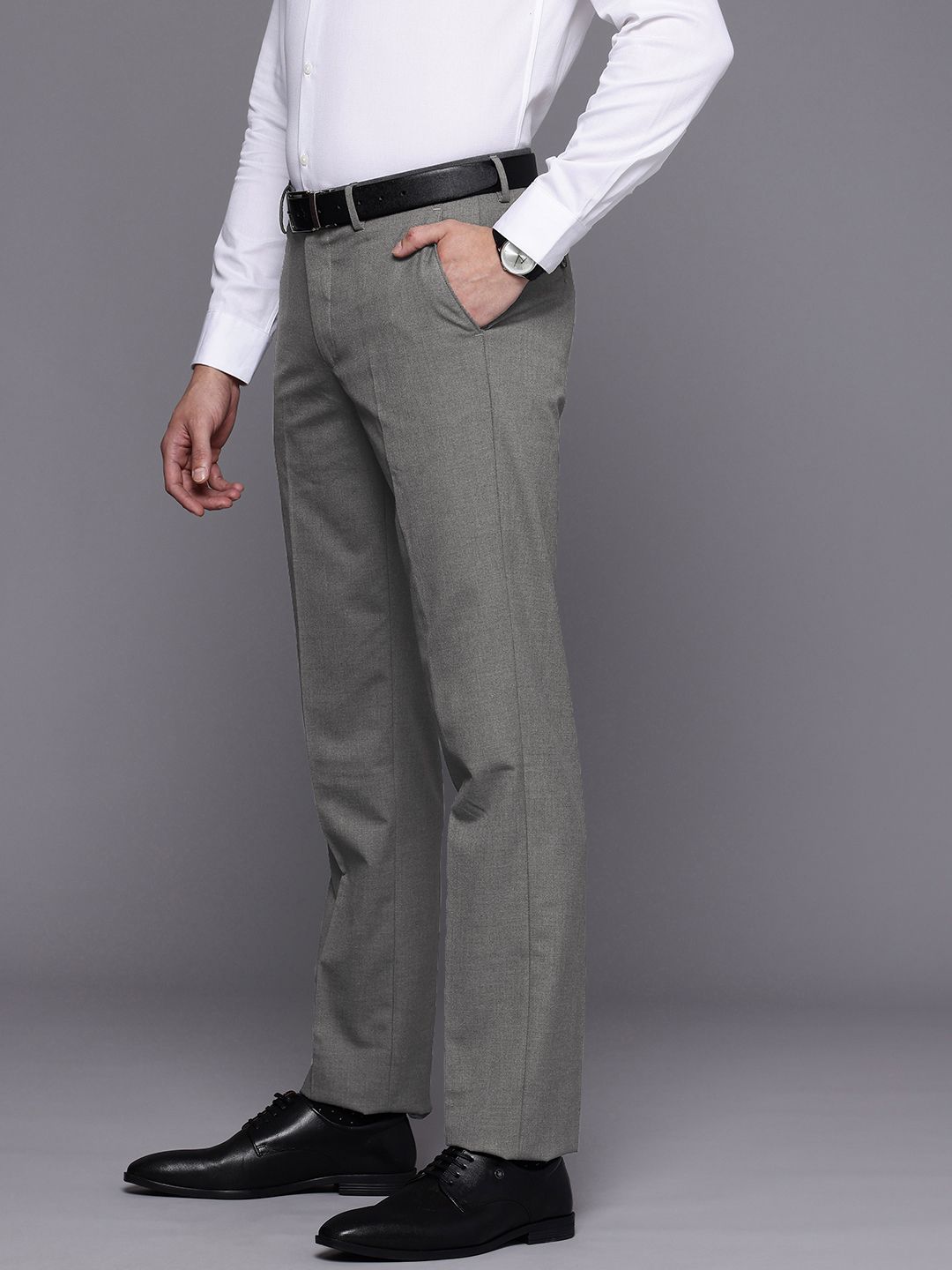 Louis Philippe Men Regular Formal Trousers