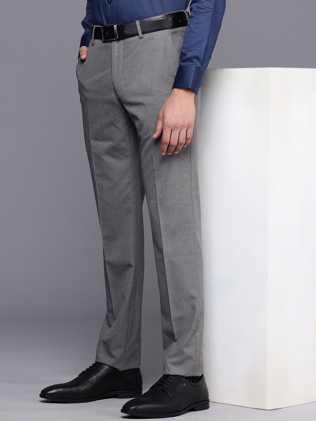 Louis Philippe Men Super Slim Fit Trousers