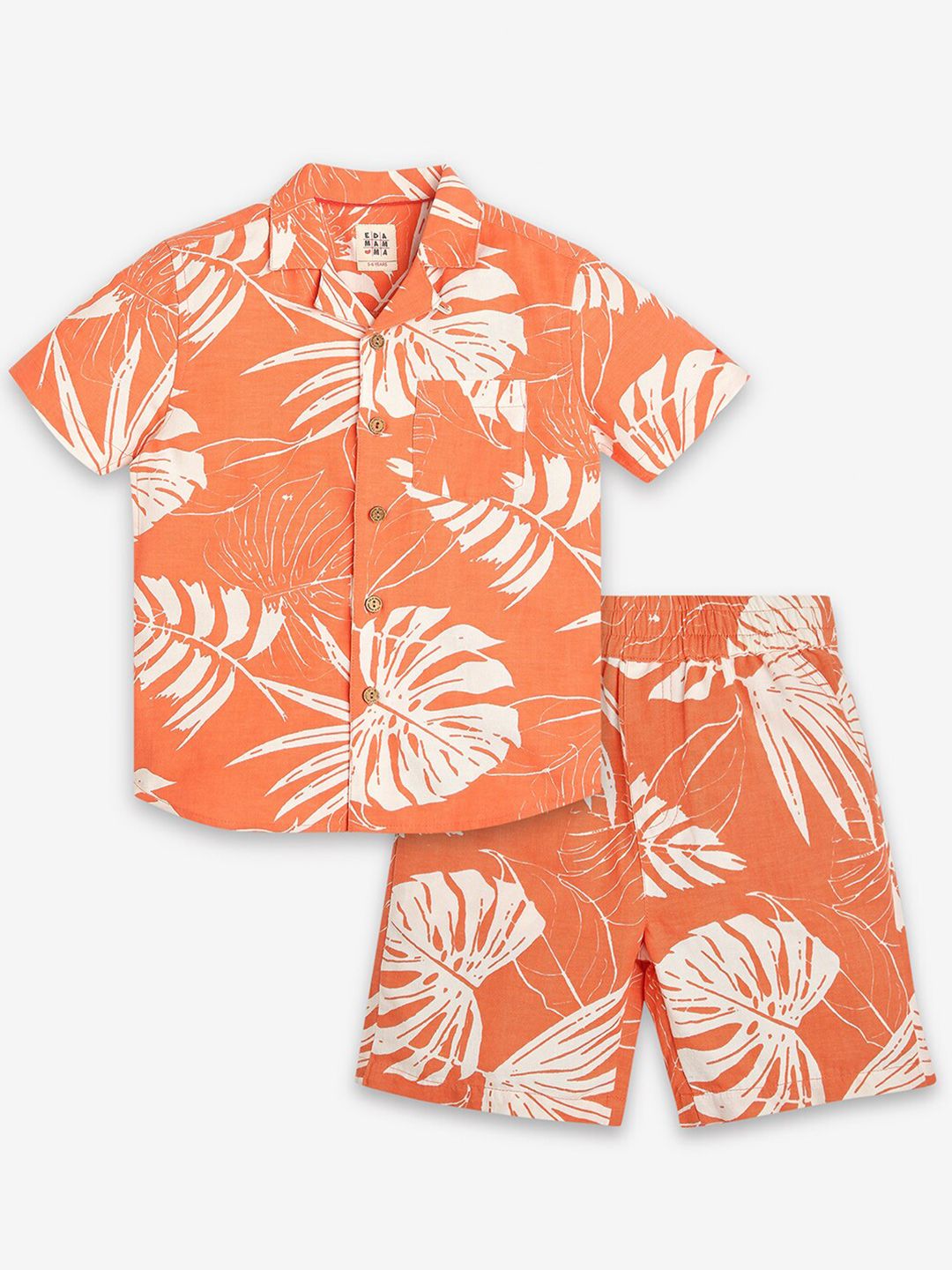 Ed-a-Mamma Boys Printed Shirt with Shorts