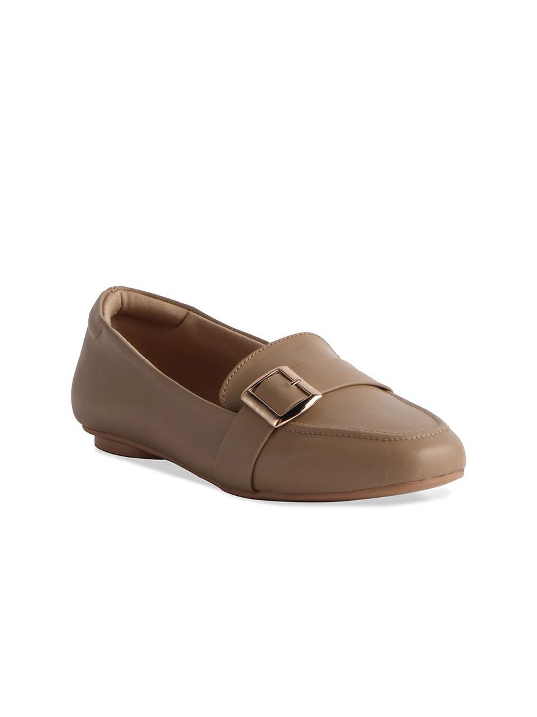 ERIDANI Pointed Toe Ballerinas With Buckles Flats