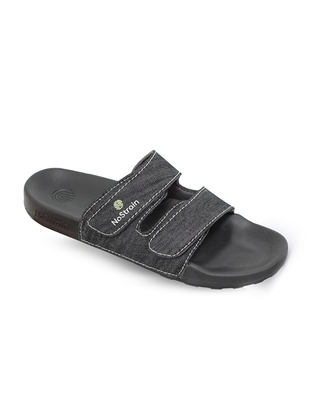 NoStrain Men Denim Parallel Sugar Sliders