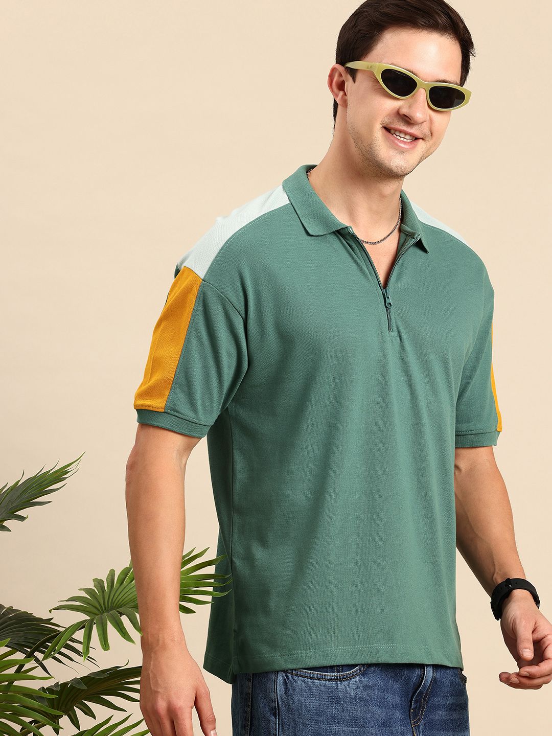 Mast & Harbour Polo Collar T-shirt