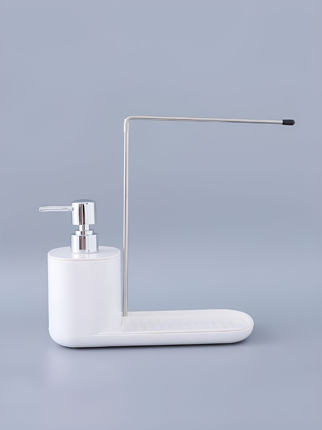 Kuber Industries White Solid Plastic Soap Dispenser