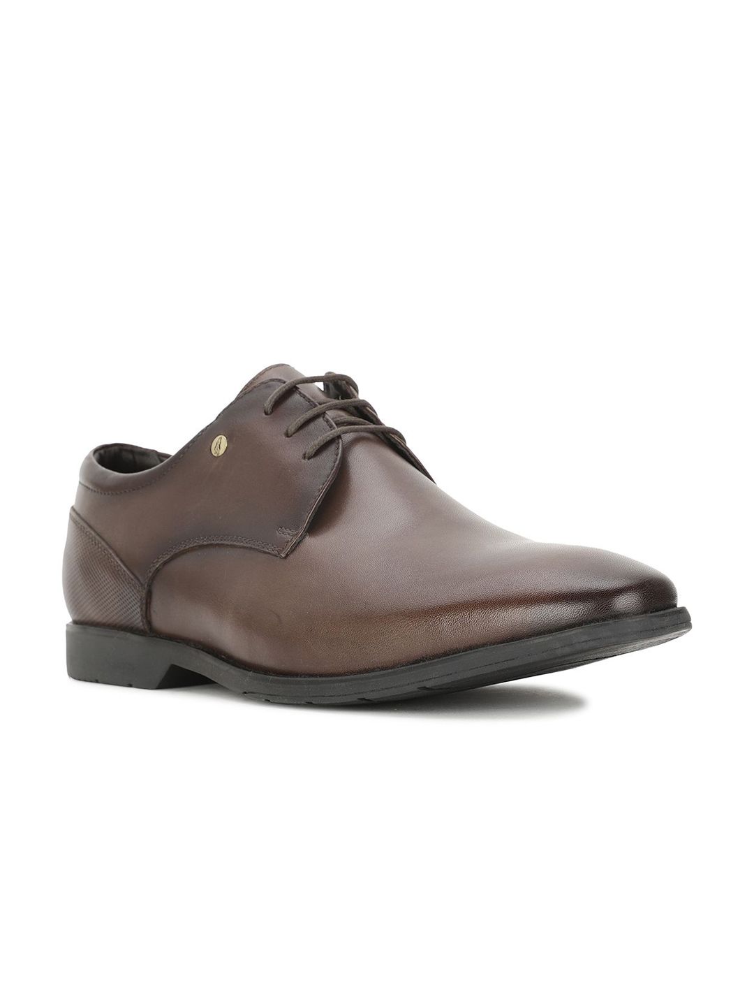 Hush Puppies Men Round Toe Leather Formal Derbys