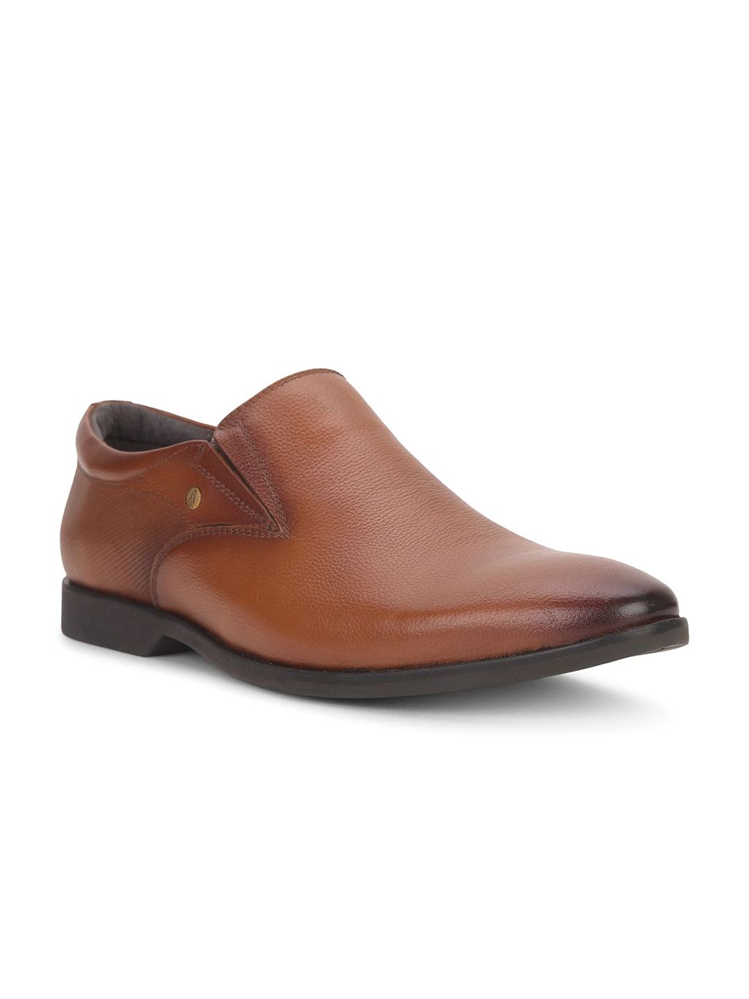 Hush Puppies Men Round Toe Leather Slip-On Formal Shoes